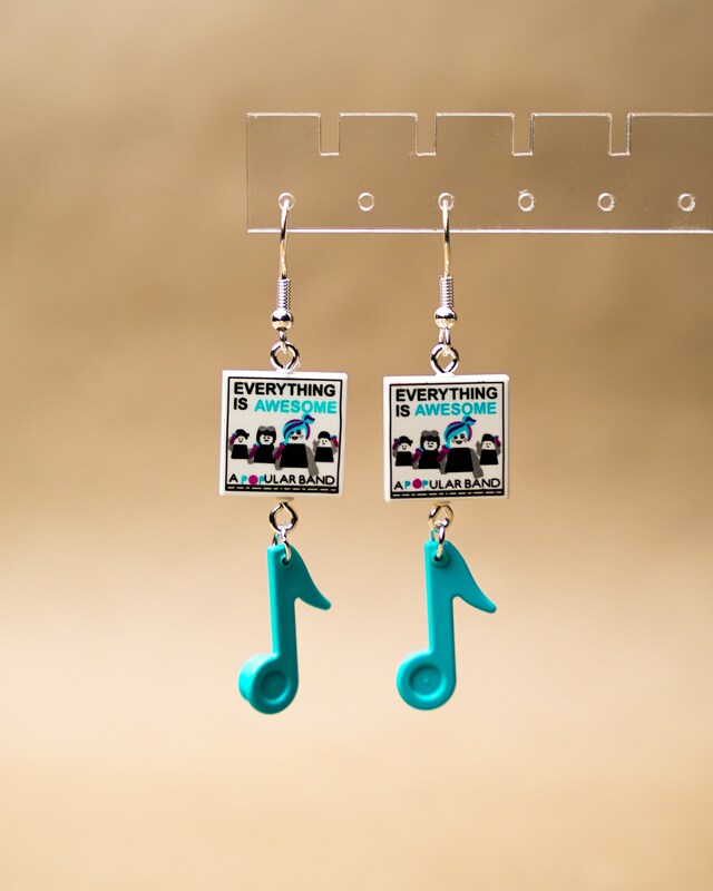 Everything is Awesome Song Music Earrings